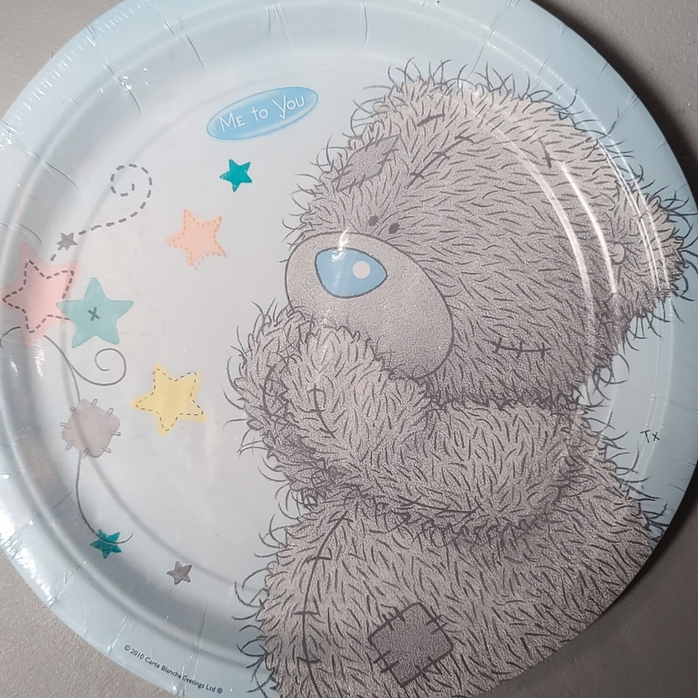 Me to you Tatty Teddy paper plated and cups